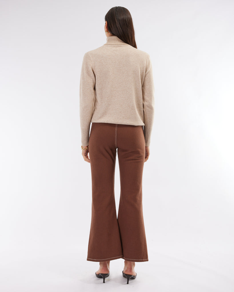 Hexham Drill Pant - Chocolate - Second Image