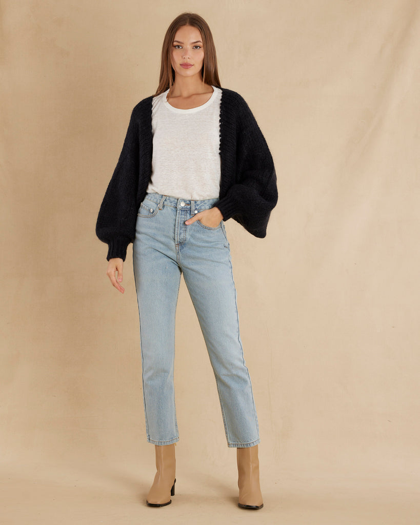 Lola Mohair Bolero - Black - Second Image