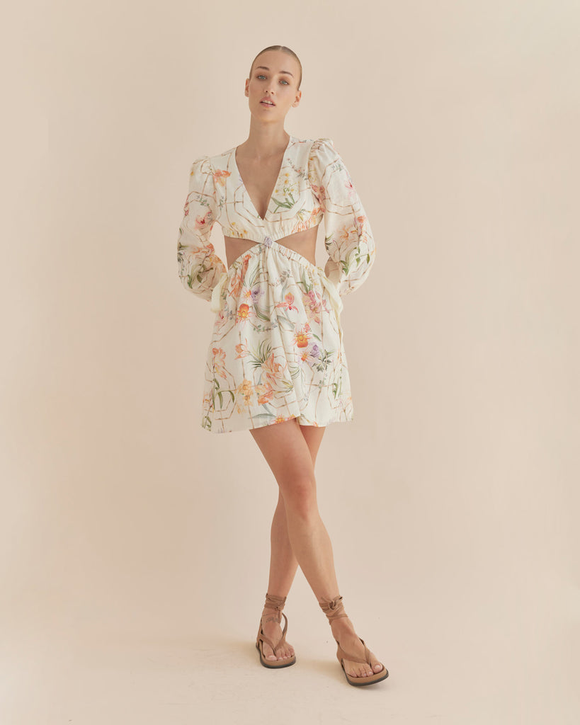 Orangerie Long Sleeve Mini Dress