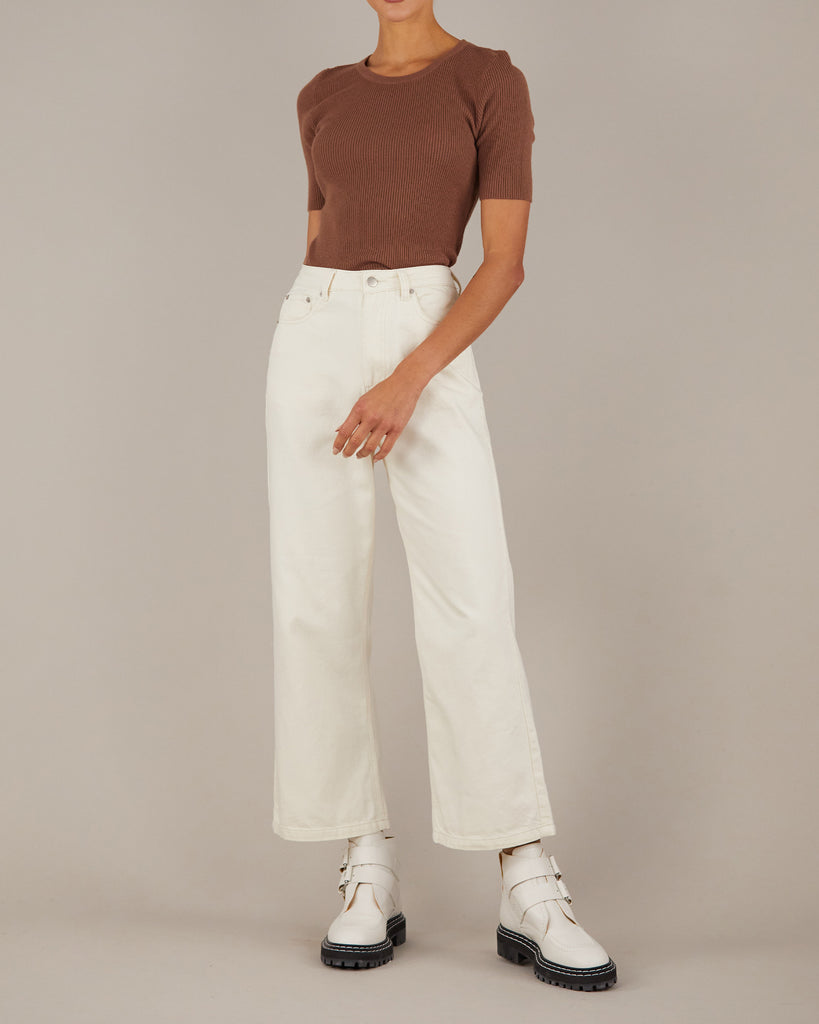 Afina Knit Top - Cocoa