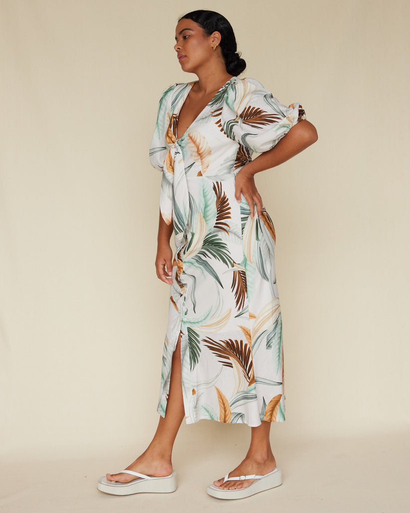 La Isla Linen Cocktail Dress - Second Image