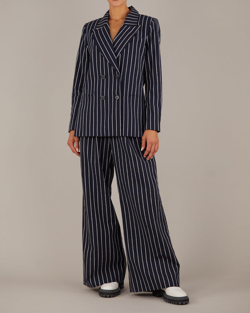 Polo Linen Pinstripe Blazer - Second Image