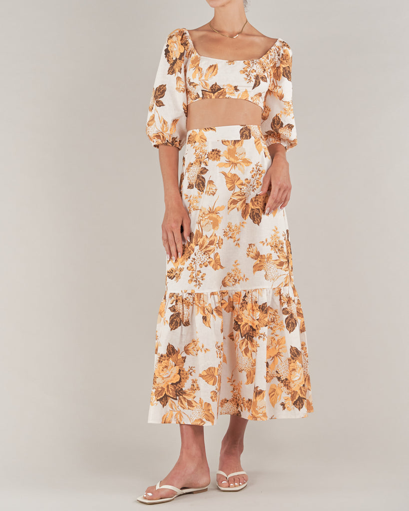 Saint Lucia Linen Crop Top - Second Image