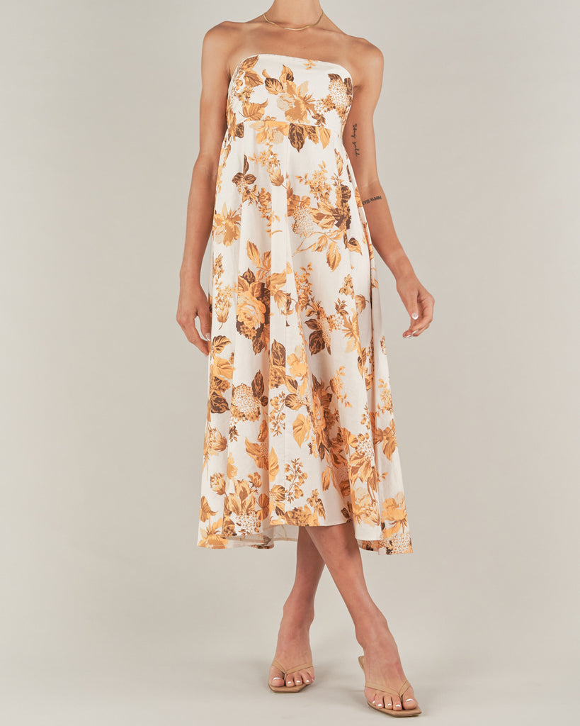 Saint Lucia Linen Maxi Dress - Second Image