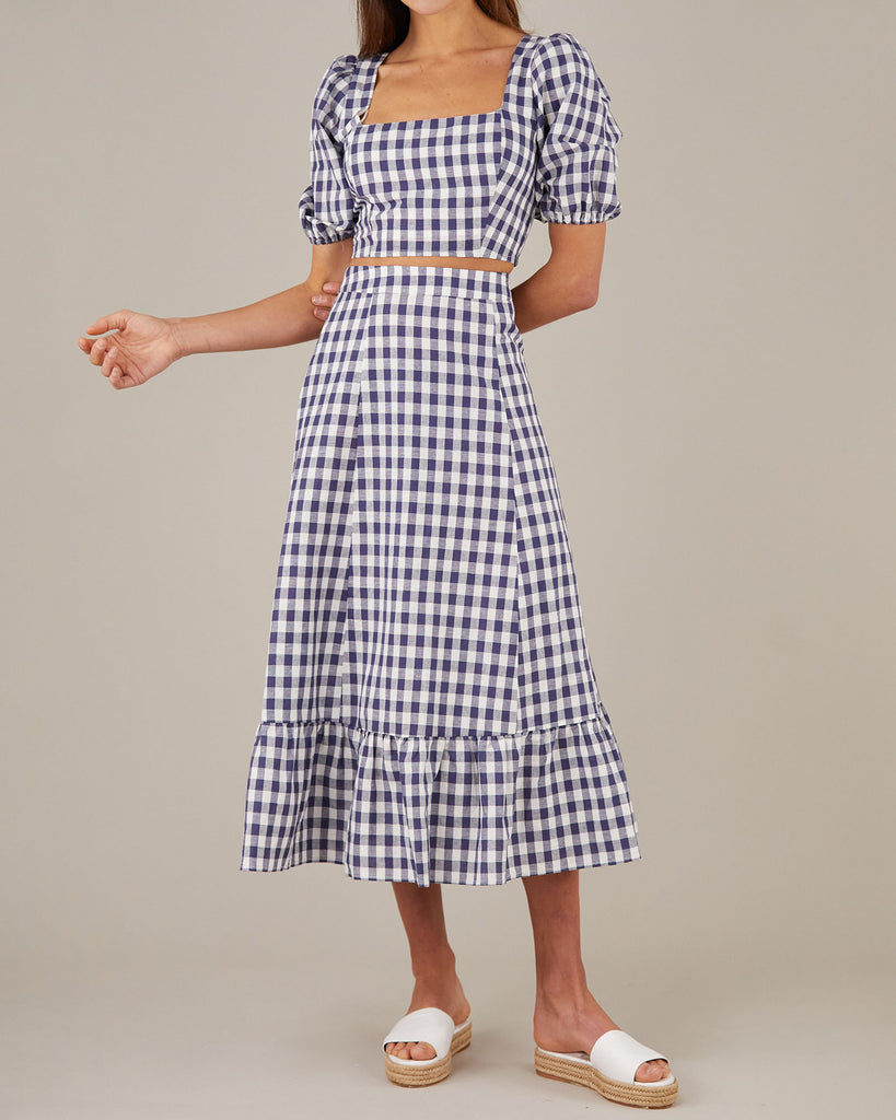 Mallee Gingham Crop Top - Second Image