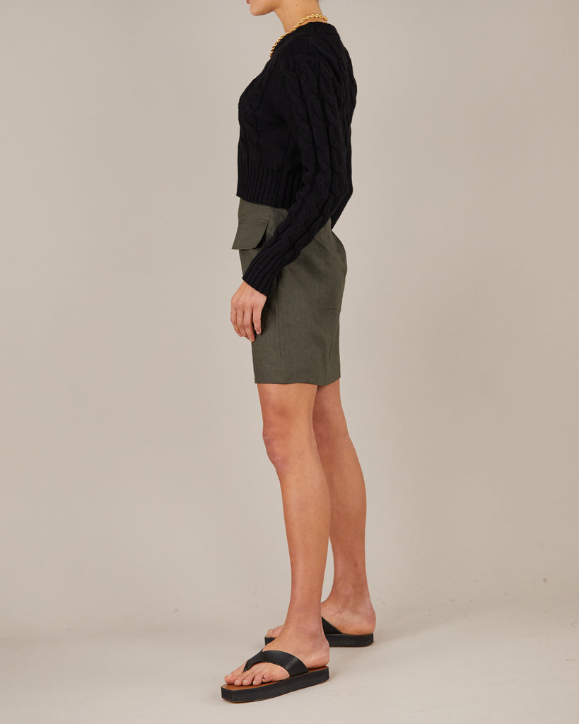 Stockton Mini Skirt - Moss - Second Image
