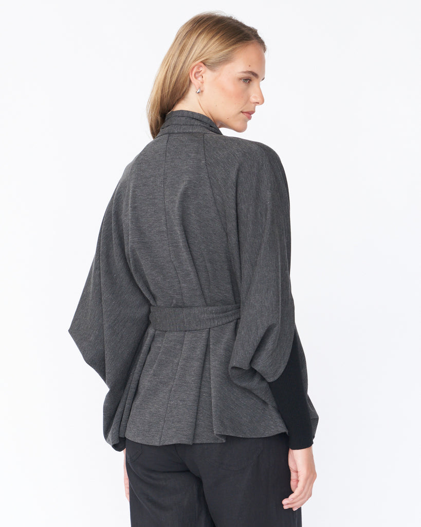 Mae Kimono Jacket - Charcoal - Second Image