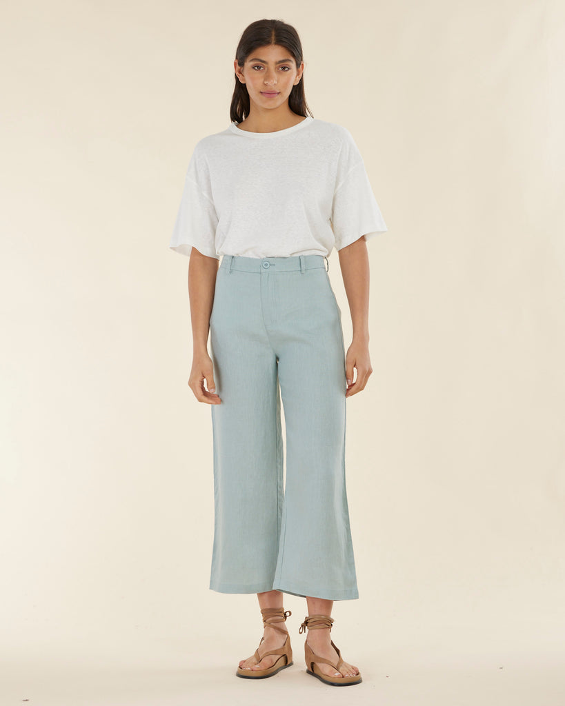 Barossa Linen Pant - Mint