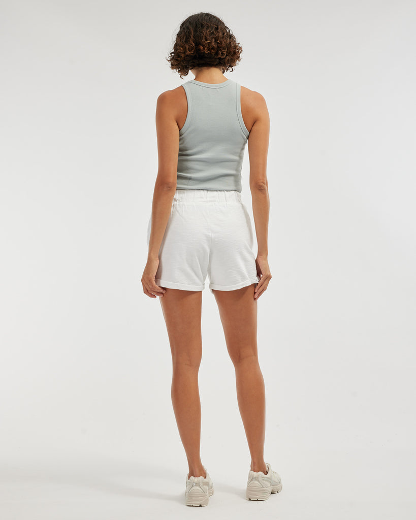 Abigail Rolled Hem Short - White - Second Image