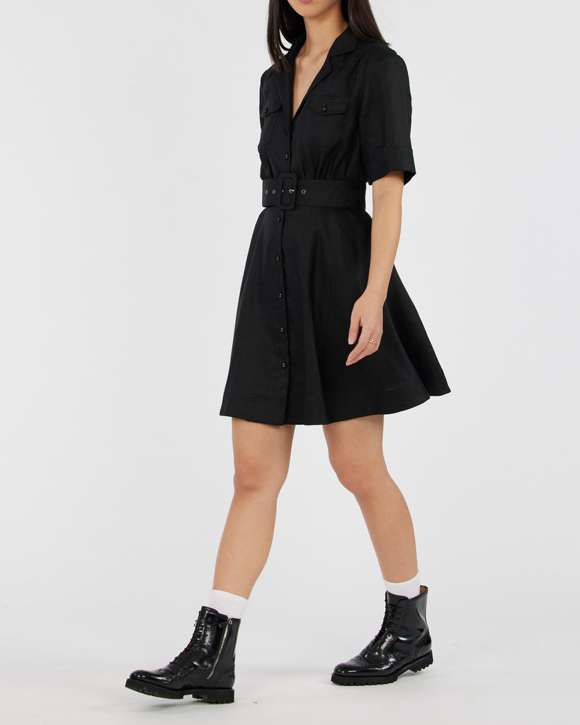 Sample - Cadence Mini Dress - Black - Second Image