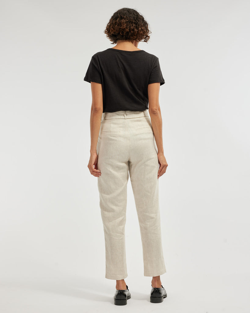 Azure Linen Pant - Natural - Second Image