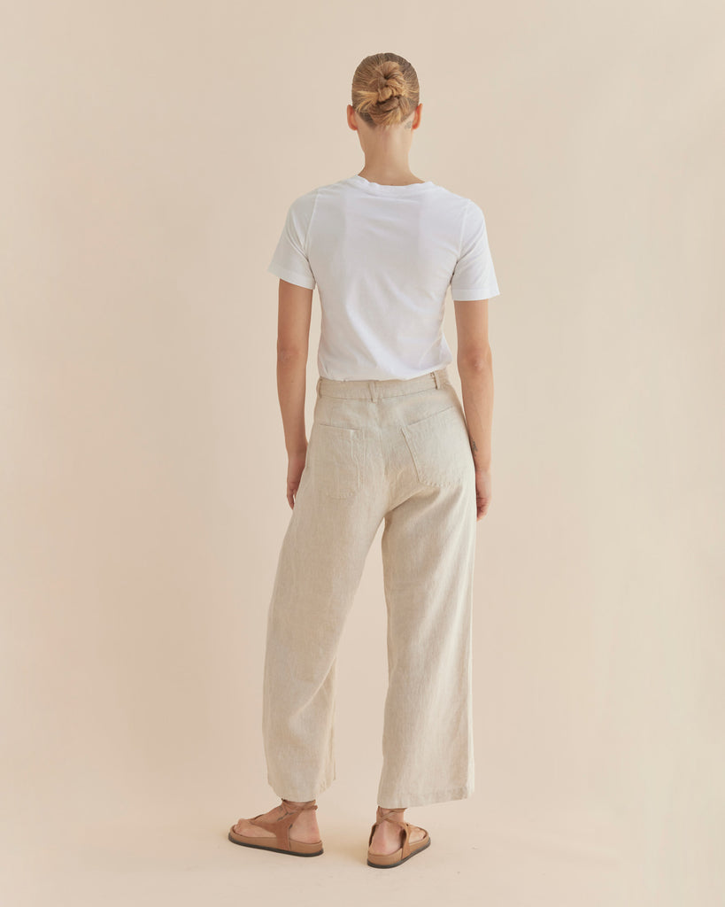 Barossa Linen Pant - Natural - Second Image