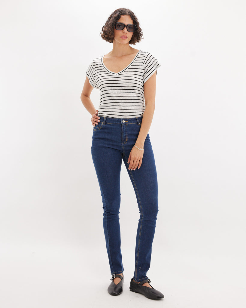 Ellena Skinny Jean - Dark Denim - Second Image