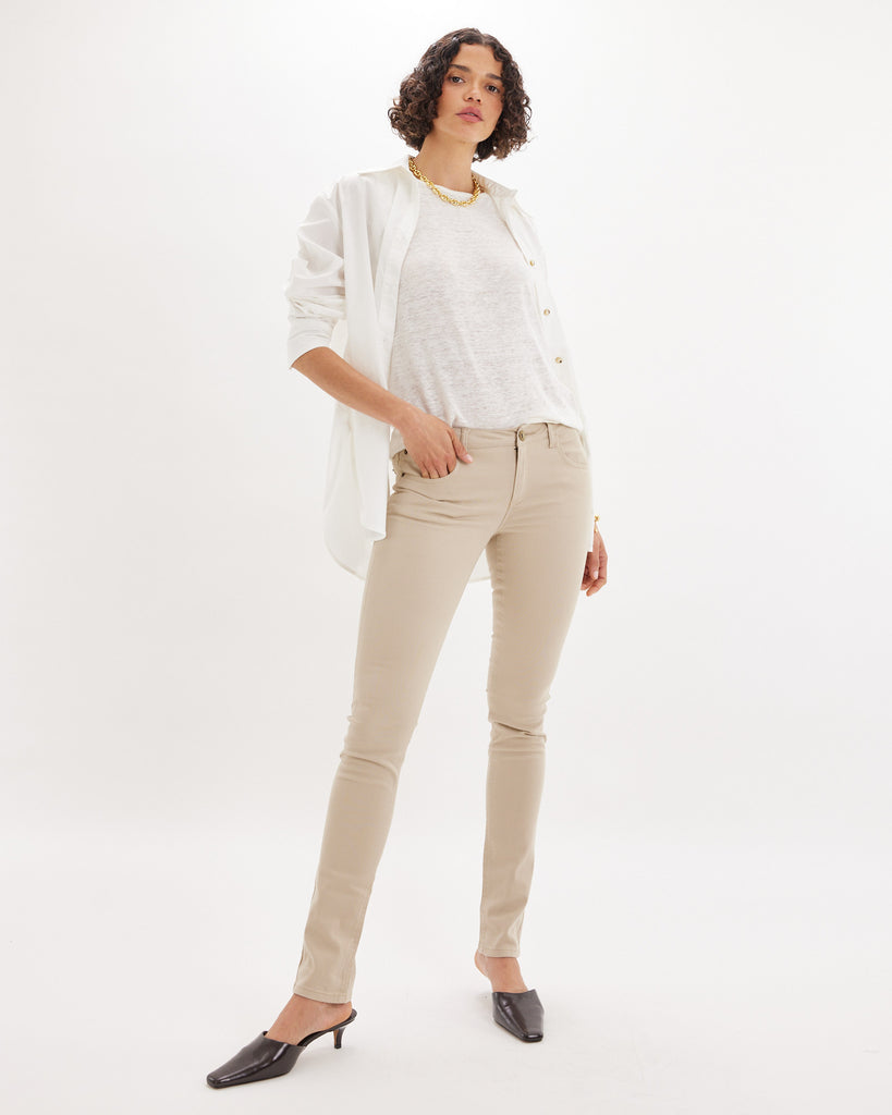 Ellen Skinny Jean - Beige - Second Image