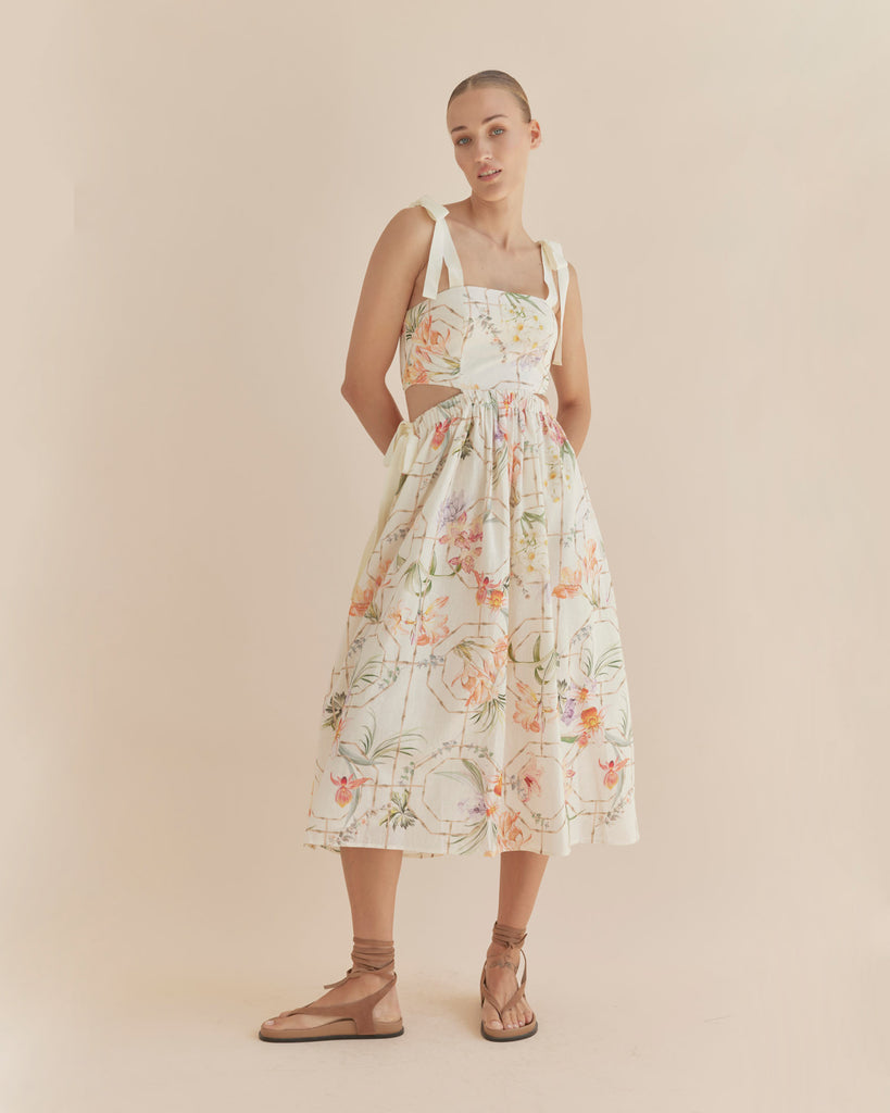 Orangerie Sleeveless Midi Dress