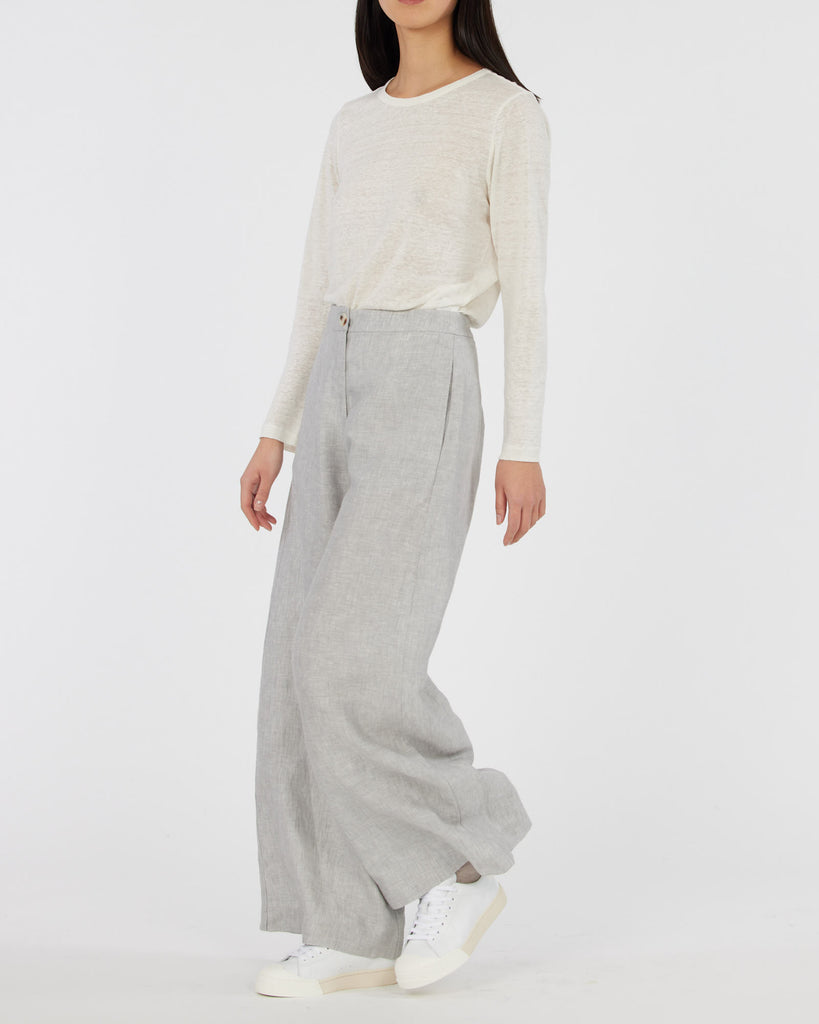 Vento Linen Pant - Cloud - Second Image