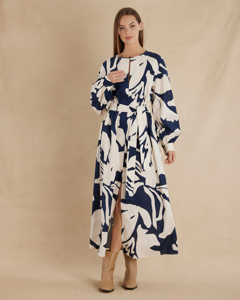 Zaffira Linen Maxi Dress - Second Image
