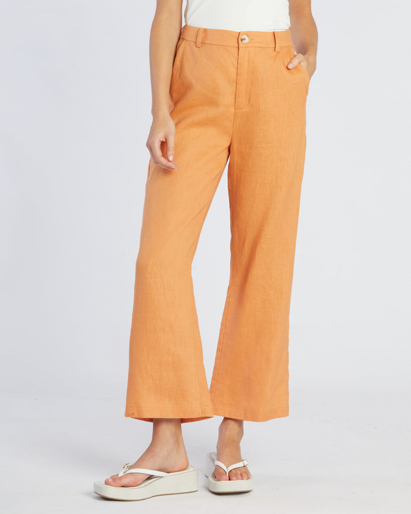 Banksia Linen Pant - Cantaloupe - Second Image