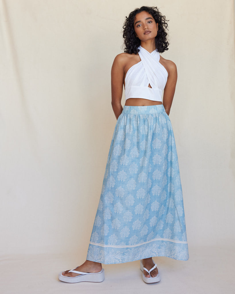 Anjali Linen Maxi Skirt - Second Image