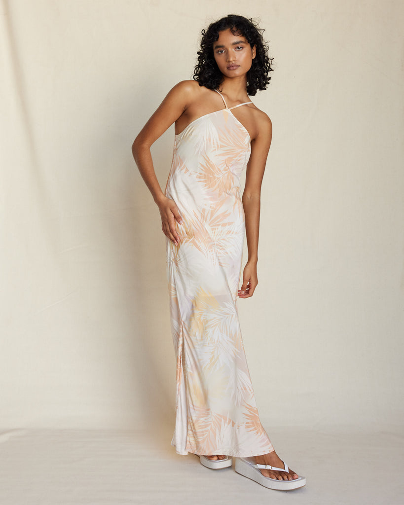 Yasmine Printed Halter Maxi Dress - Second Image